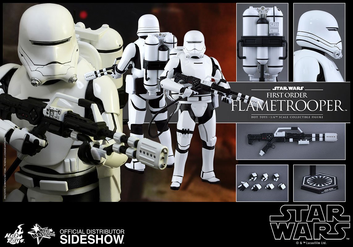 Hot Toys HT902575 1:6 Scale First Order Flame Trooper Collectible Action Figure - Perfect for Star Wars Display, Cosplay, and Model Collectors