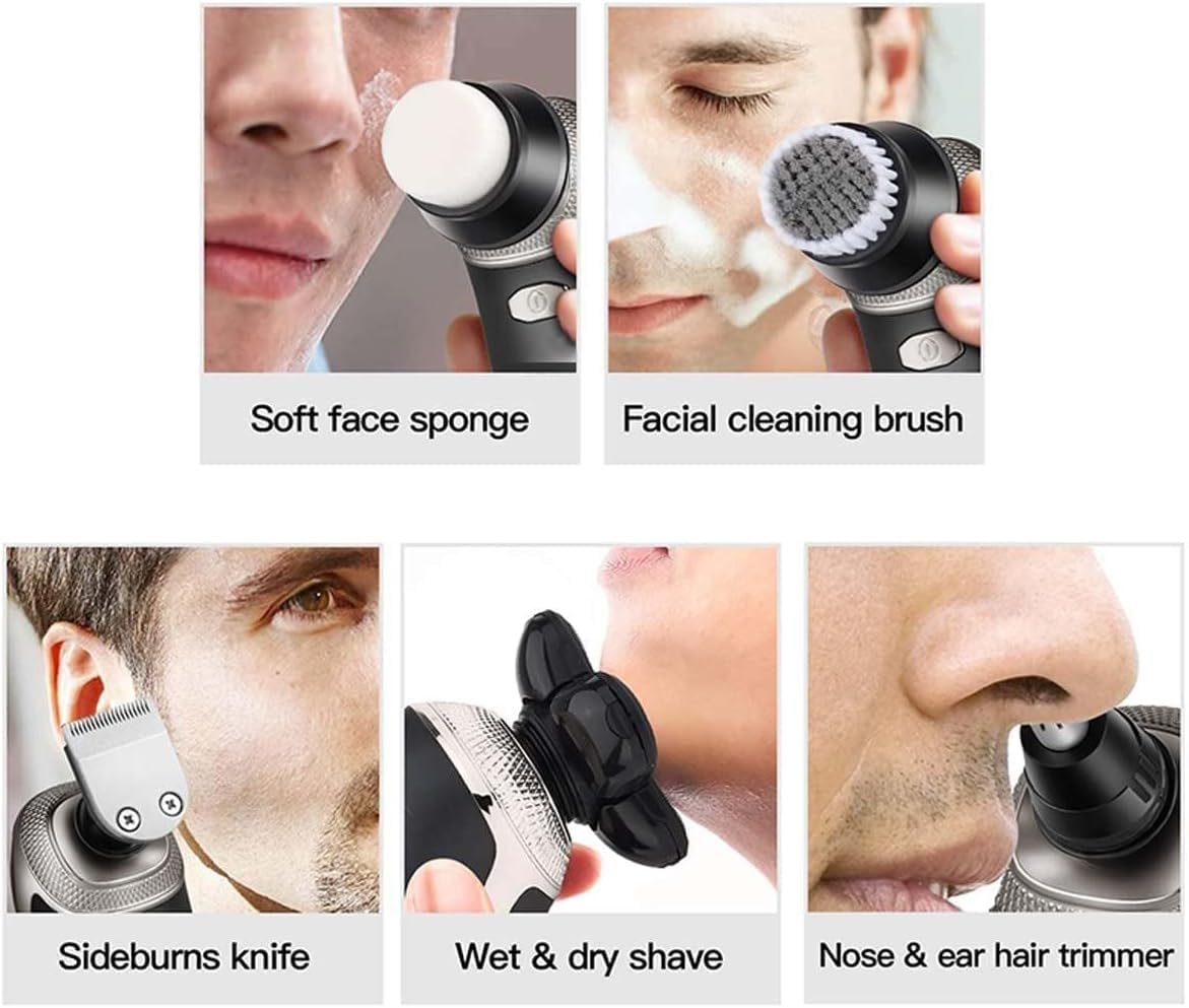Premium Electric Razor for Men - Rechargeable Wet/Dry Shaver with LCD Display | Beard Trimmer & Bald Shaving Machine | Perfect for Travel, Home Grooming & Daily Shaving Routine