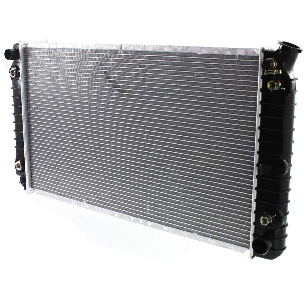 1991-1992 Chevy Caprice Replacement Radiator with Engine Oil Cooler - 1-Row Aluminum Core & Plastic Tank - GM3010136 52480055 - Perfect for Classic Car Restoration & Cooling System Upgrades