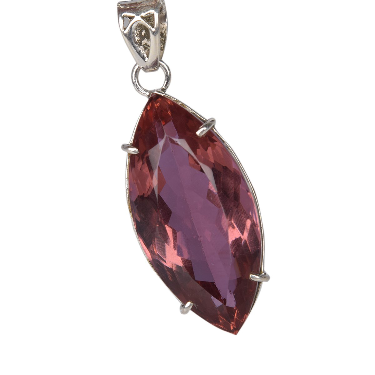 GEMHUB 82.90 Carat Natural Alexandrite Pendant - Color Changing Marquise Cut Gemstone Necklace, AAA Grade Handmade Jewelry for Women - Perfect for Weddings, Anniversaries & Special Occasions