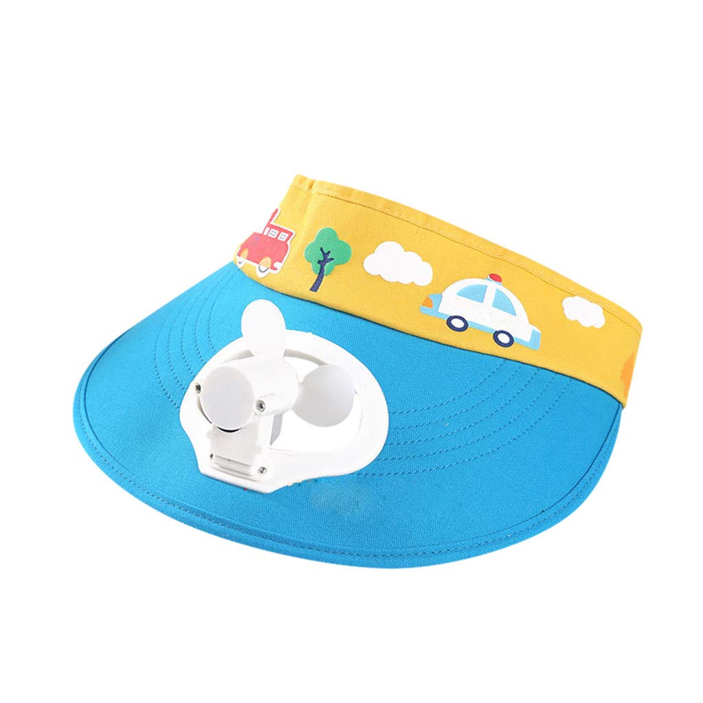 Kids & Adults Cooling USB Rechargeable Fan Baseball Cap - Adjustable Peaked Hat for Camping, Hiking, Outdoor Sports - Perfect for Summer Activities & Travel Accessories