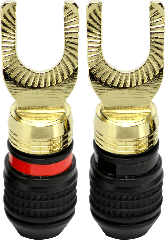 High-Quality SVS SoundPath Speaker Cable Terminals - Gold Plated Connectors for Enhanced Audio Performance - Perfect for Home Theater, Studio, and Hi-Fi Systems