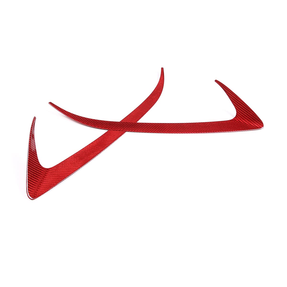 Red Carbon Fiber Headlight Cover for Subaru BRZ & Toyota 86 - Car Exterior Upgrade