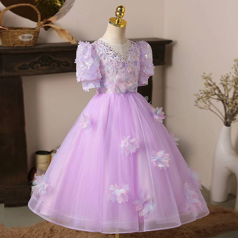 Beautiful White First Communion Dress for Baby Girls - Toddler Princess Party Gown for Birthday & Special Occasions