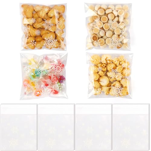 200pcs snowflake bags