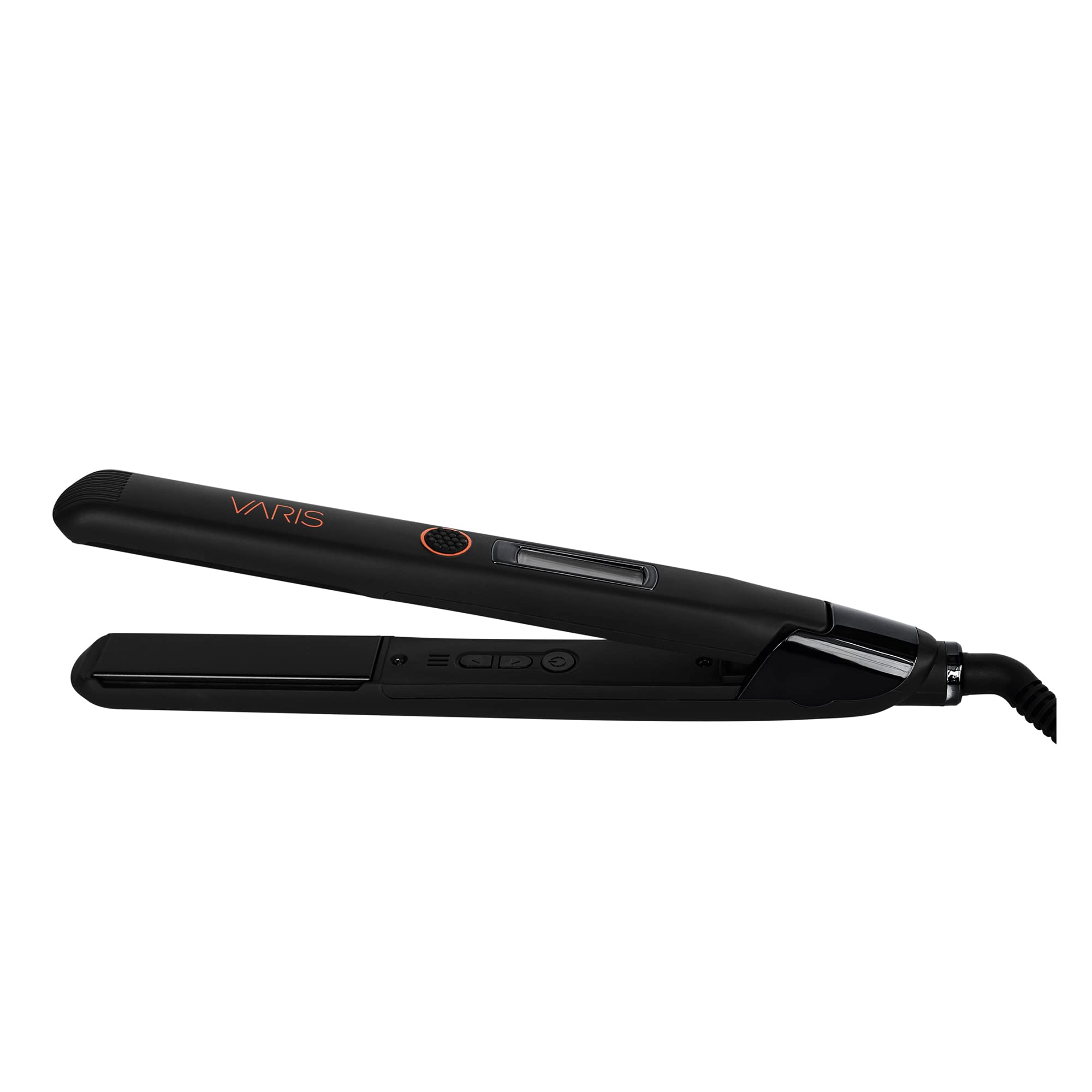 VARIS Creative Energy Smoother - 1 Inch Professional Ceramic Flat Iron with Digital Temperature Control for Salon-Quality Hair Styling at Home