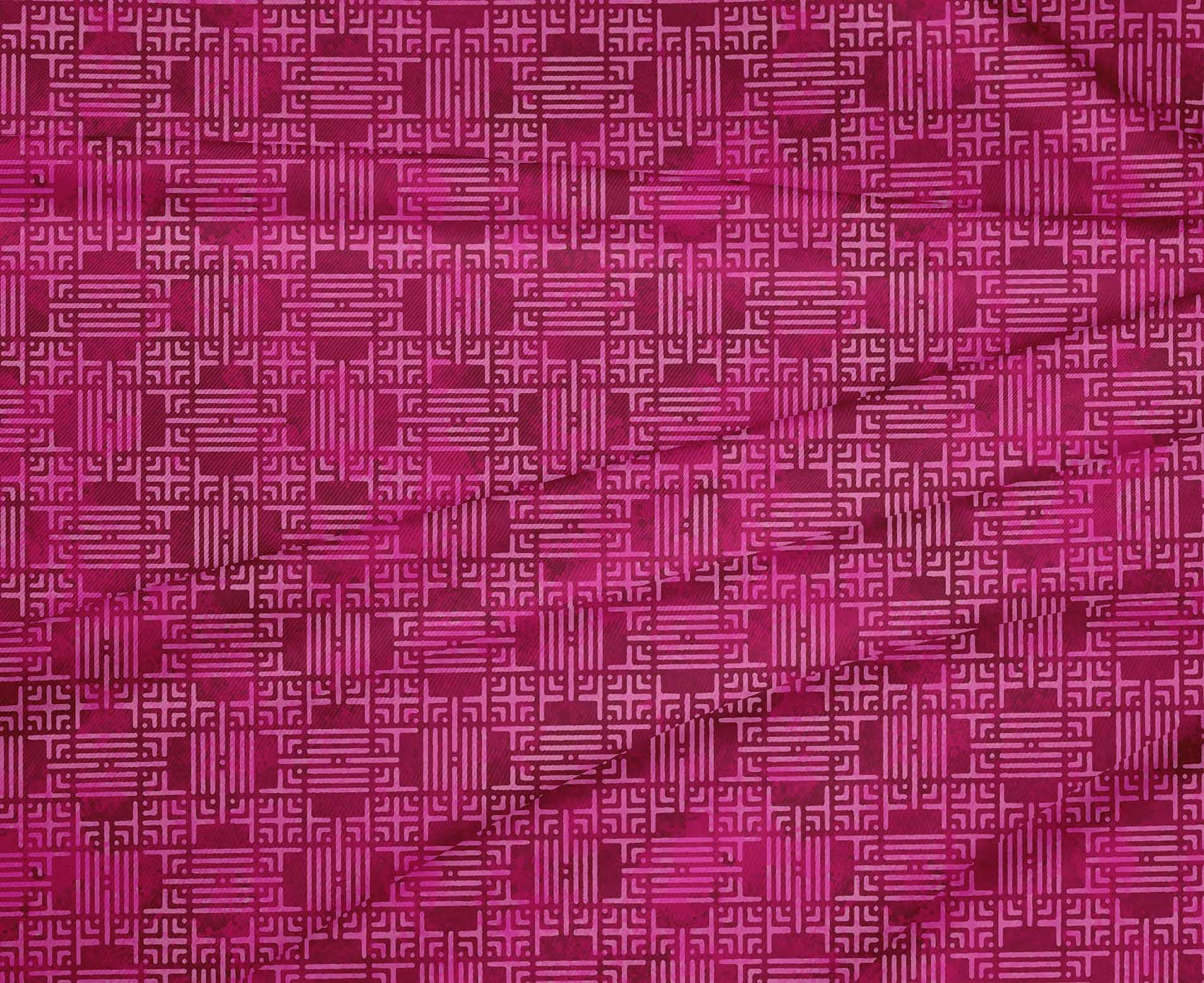 oneOone Polyester Spandex Fuschia Pink Batik Dress Fabric - 56 Inch Wide Printed Material by The Yard | Perfect for Summer Dresses, DIY Fashion Projects & Home Decor