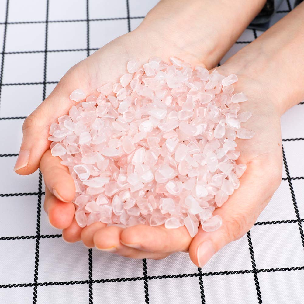 Crushed Crystal Gemstone Chips for Jewelry Making, Home Decor, and DIY Crafts - Natural Tumbled Stone Chips for Beading, Scrapbooking, and Spiritual Healing