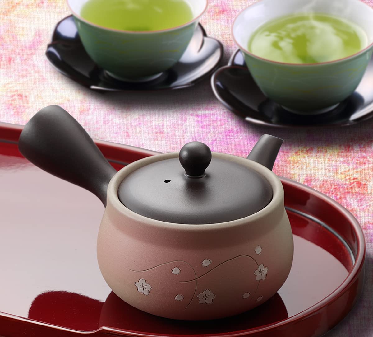 Premium Gyokuro Green Tea & Tokoname Kyusu Teapot Set - Authentic Japanese Green Tea Gift for Tea Lovers - Non-GMO, Delicate Flavor - Perfect for Home Tea Ceremonies & Relaxation