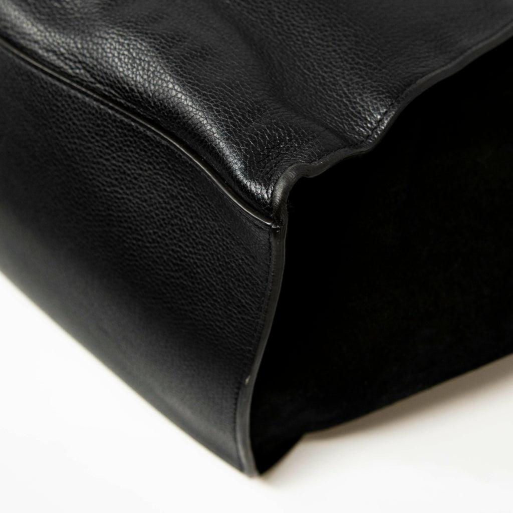 Celine Black Large Trapeze Handbag for Women - Luxury Leather Shoulder Bag & Crossbody Purse - Perfect for Work, Travel & Evening Events