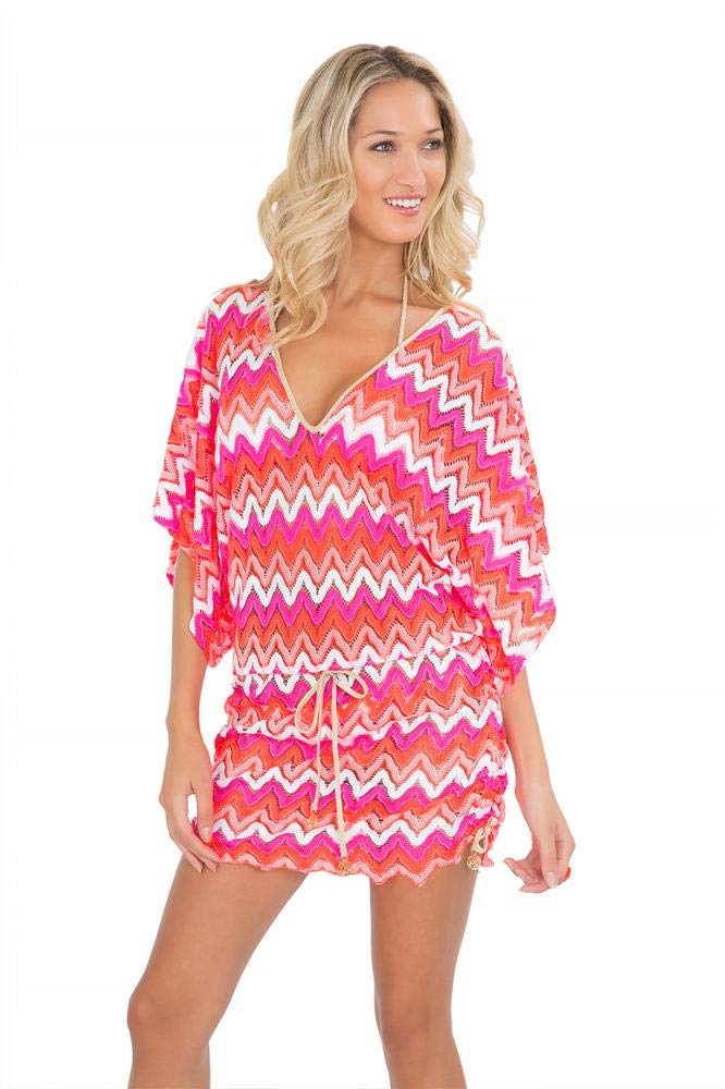 Flamingo Beach - Stylish V-Neck Cabana Dress for Women | Perfect for Summer Vacations, Pool Parties & Tropical Getaways