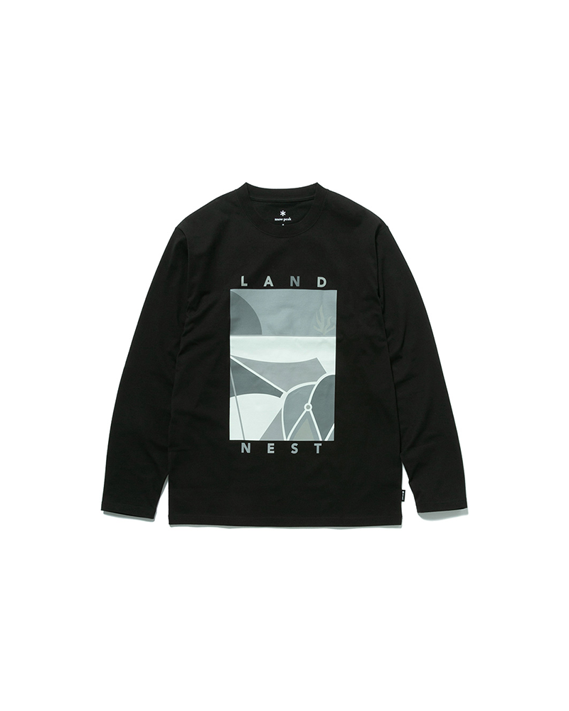Land Nest Long Sleeve T-Shirt for Men - Comfortable Casual Crew Neck Cotton Tee for Everyday Wear, Outdoor Activities & Layering