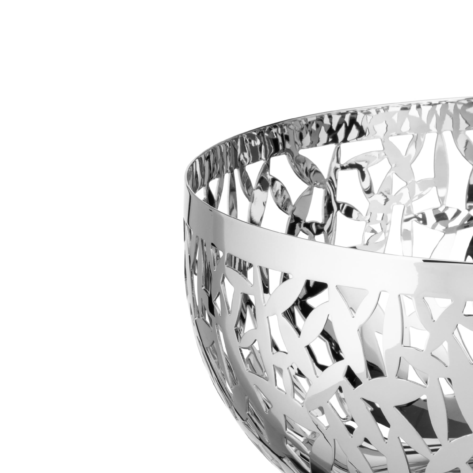 Alessi Stainless Steel Cactus Fruit Bowl - 11.5 Inch Modern Kitchen Serving Dish for Fruits, Snacks & Centerpiece Decor