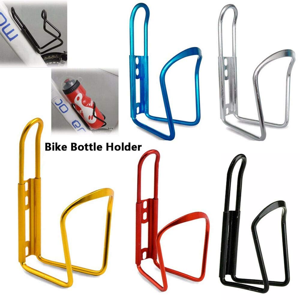 MASAT Lightweight Aluminum Water Bottle Cage for MTB & Bicycle - Durable Alloy Bike Bottle Holder Bracket (Gold) - Perfect for Mountain Biking, Road Cycling & Outdoor Adventures