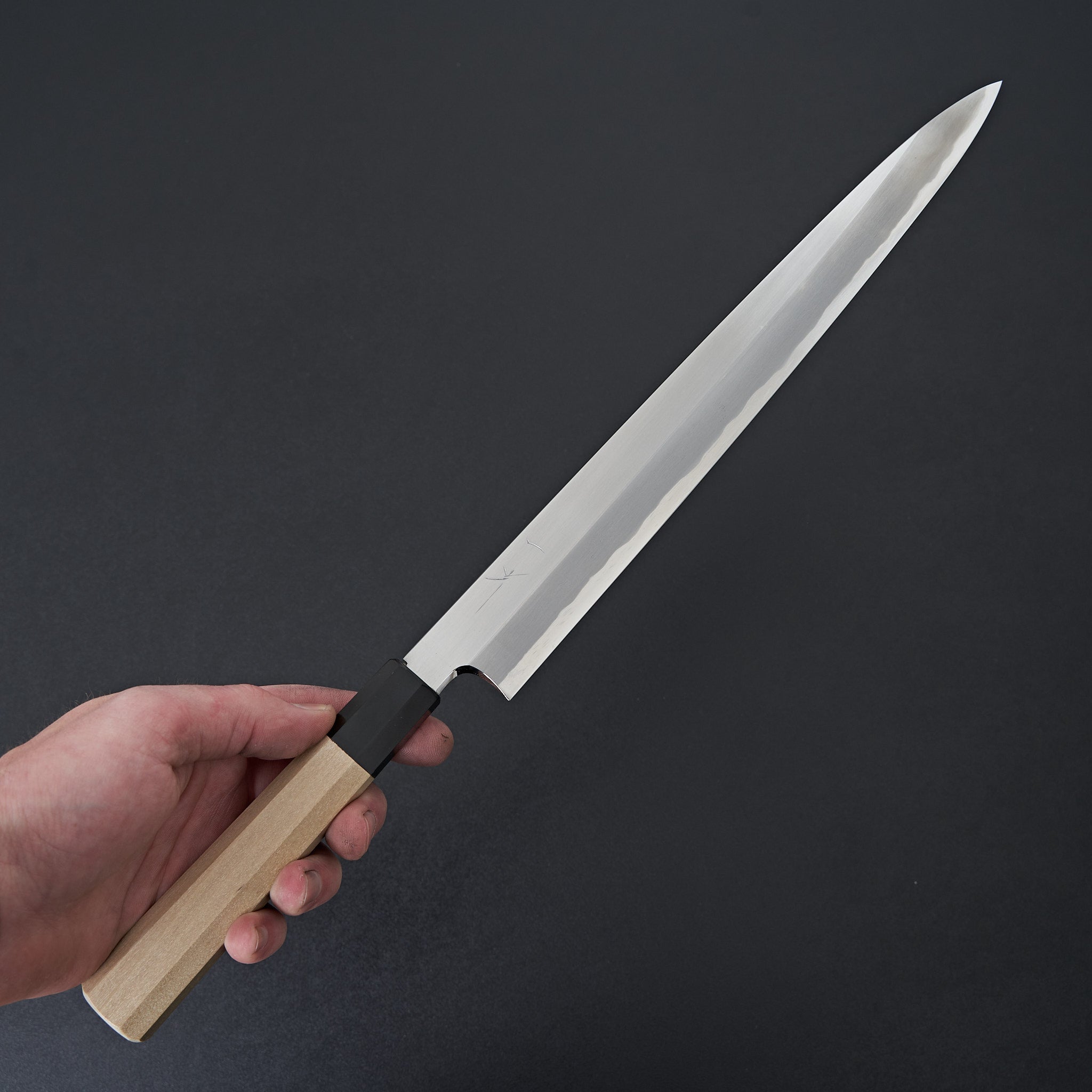 Hitohira Togashi White #1 Japanese Yanagiba Sushi Knife 270mm with Ho Wood Handle & Saya - Perfect for Sushi Chefs, Japanese Cuisine & Professional Kitchen Use