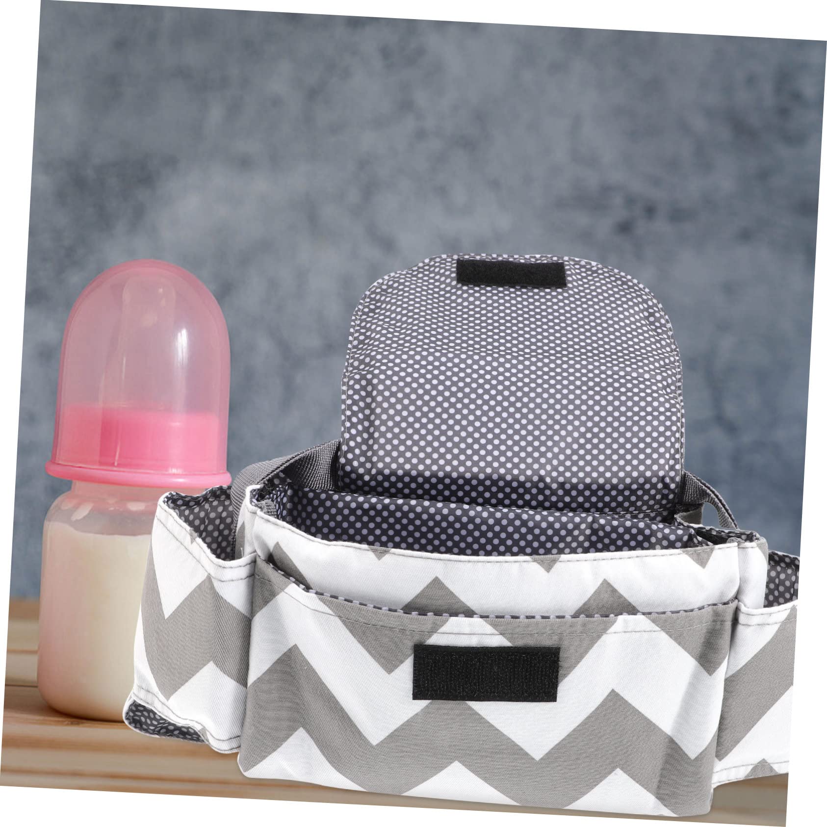 Totority 5-Piece Stroller Organizer Bag - Diaper Storage & Pram Accessories Hanging Bag for Baby Essentials - Perfect for Strollers, Diaper Bags & On-the-Go Parents