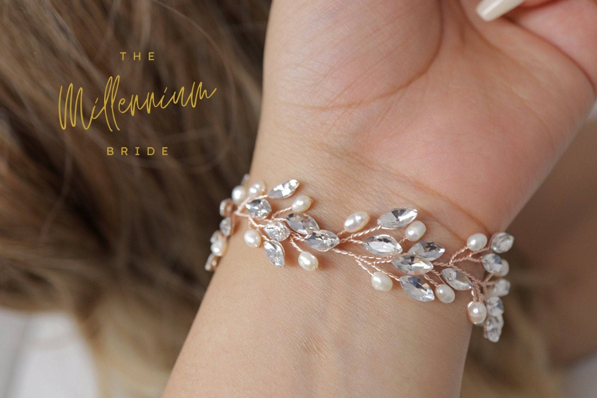Swarovski Crystal Freshwater Pearl Chandelier Earrings - Elegant White Flower Drop Bridal Jewelry for Wedding, Party & Special Occasions | Long Statement Earrings for Women