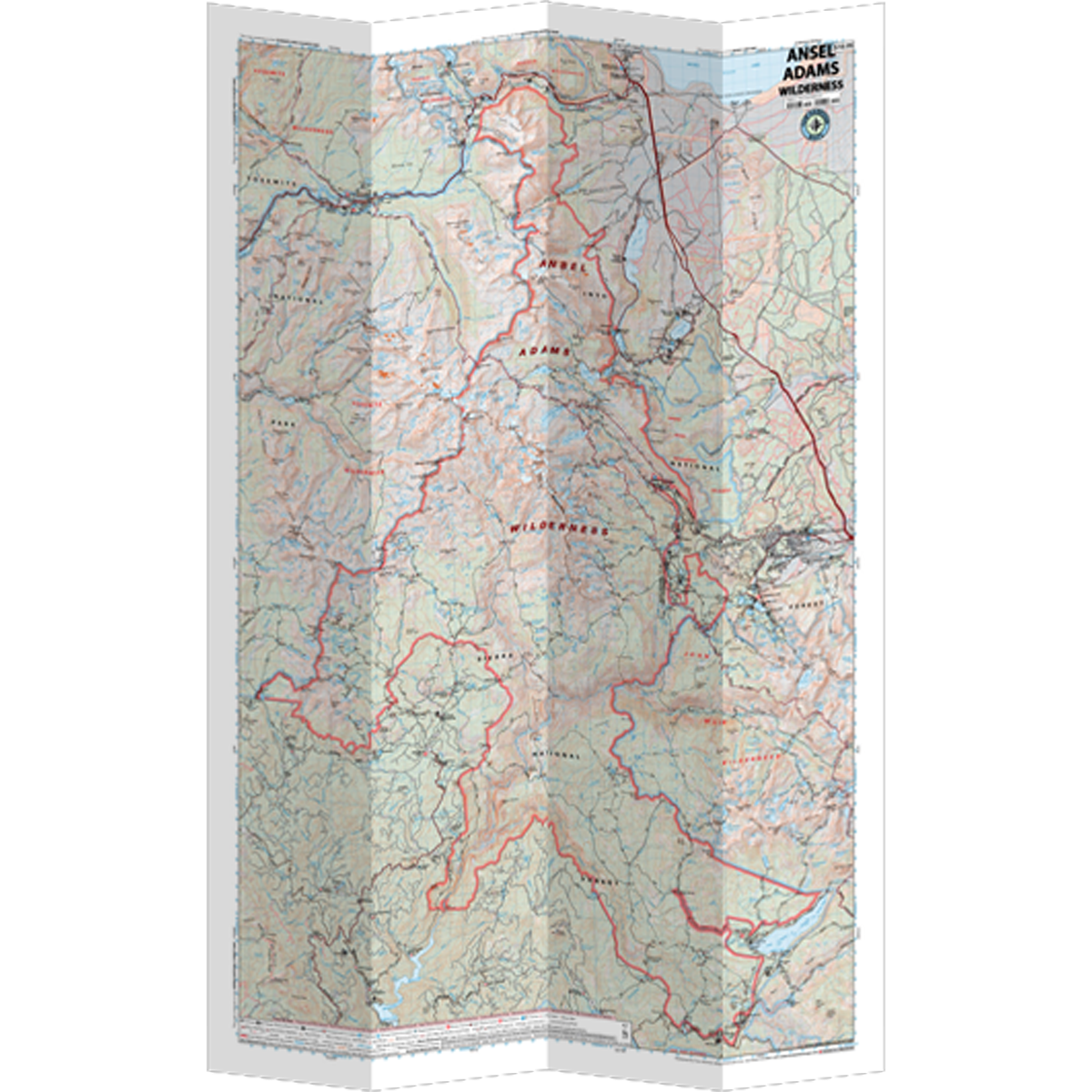 Ansel Adams Wilderness Map - Detailed Topographic Hiking & Backpacking Guide for Outdoor Adventures