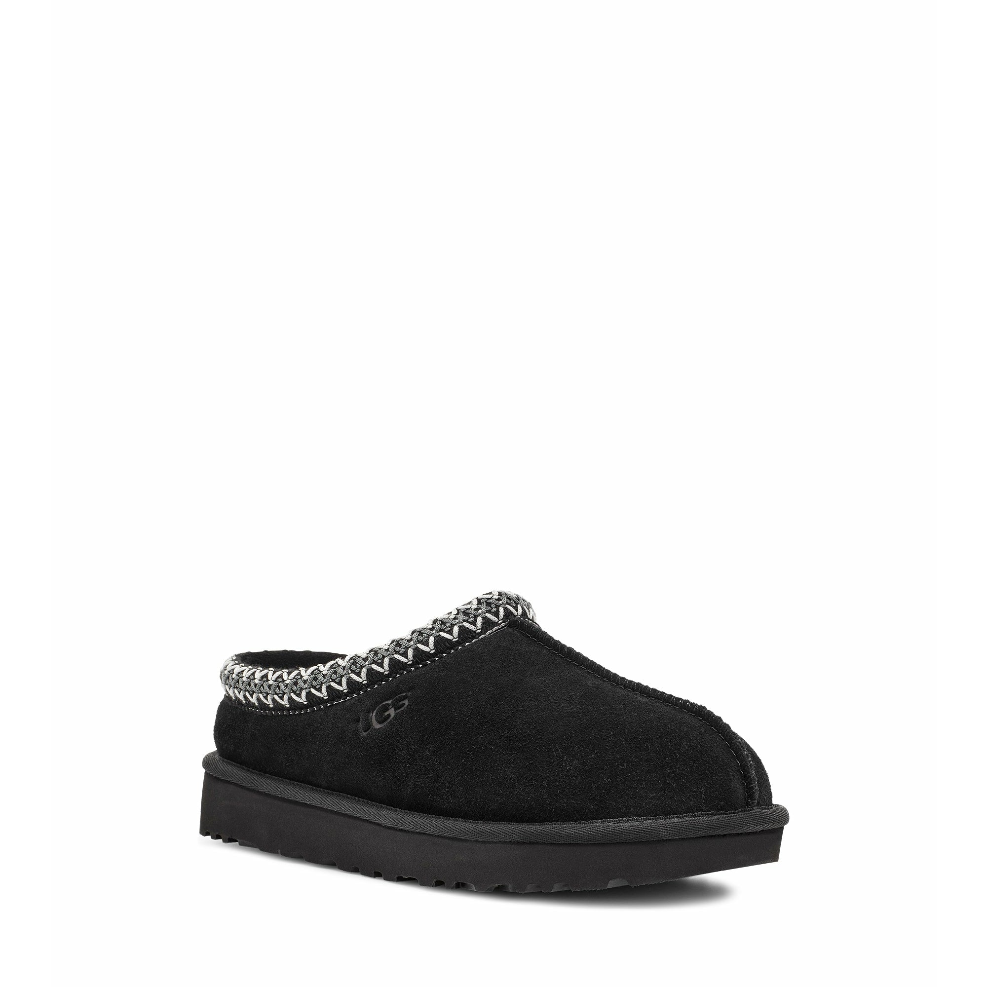 UGG Men's Tasman Slipper - Comfortable House Shoes for Men, Soft Fleece Lined Indoor/Outdoor Slippers in Black - Perfect for Lounging at Home or Quick Outdoor Trips