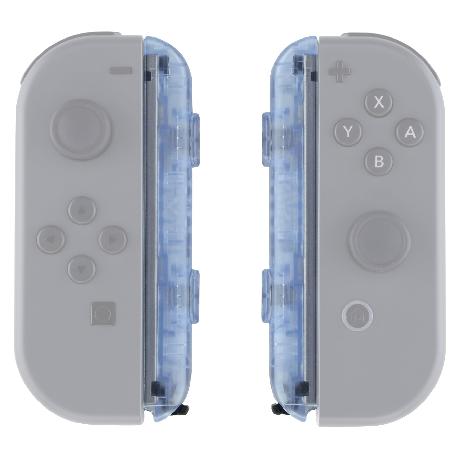 eXtremeRate Glacier Blue Replacement Shell for Nintendo Switch Joy-Con - 2 Pack Custom Wrist Strap Housing Buttons | Perfect for Gaming Enthusiasts & Switch Accessories Upgrade