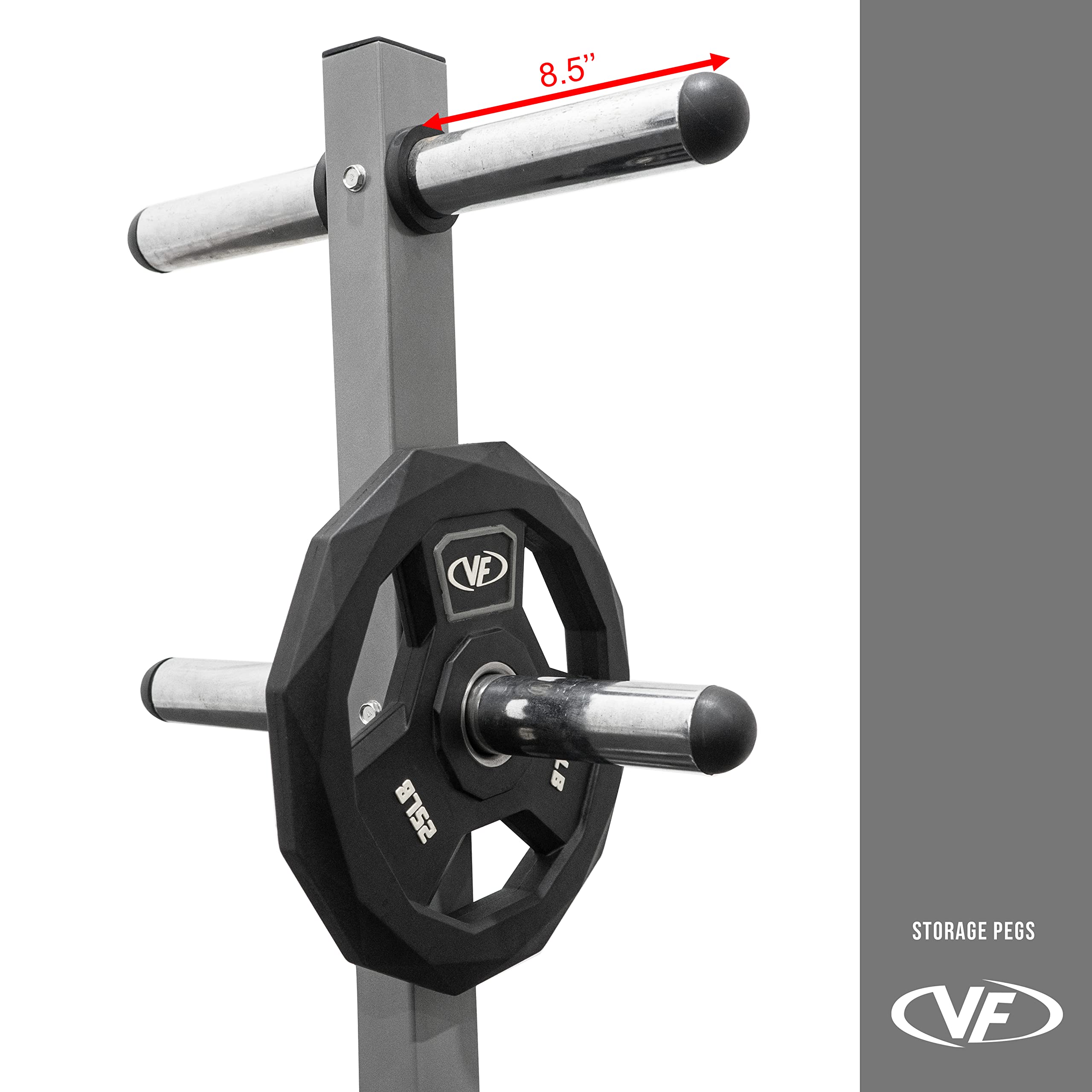 Valor Fitness Weight Plate Rack for Olympic & Standard Plates - Heavy Duty Bumper Plate & Barbell Storage Organizer - Perfect for Home Gym, Garage Workout Space & CrossFit Training