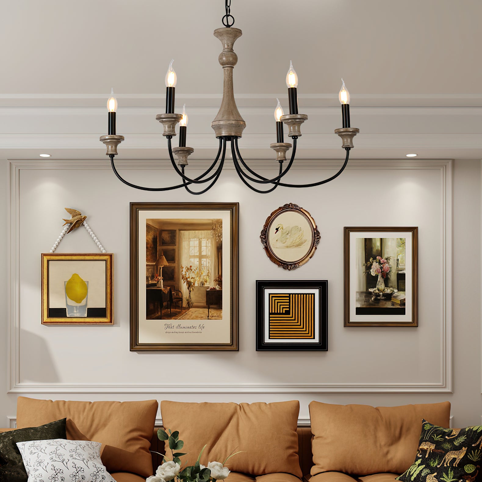Edvivi Crystal Chandelier - Elegant Modern Ceiling Light Fixture for Dining Room, Living Room, Bedroom | Dimmable LED Lighting for Home Decor & Wedding Events
