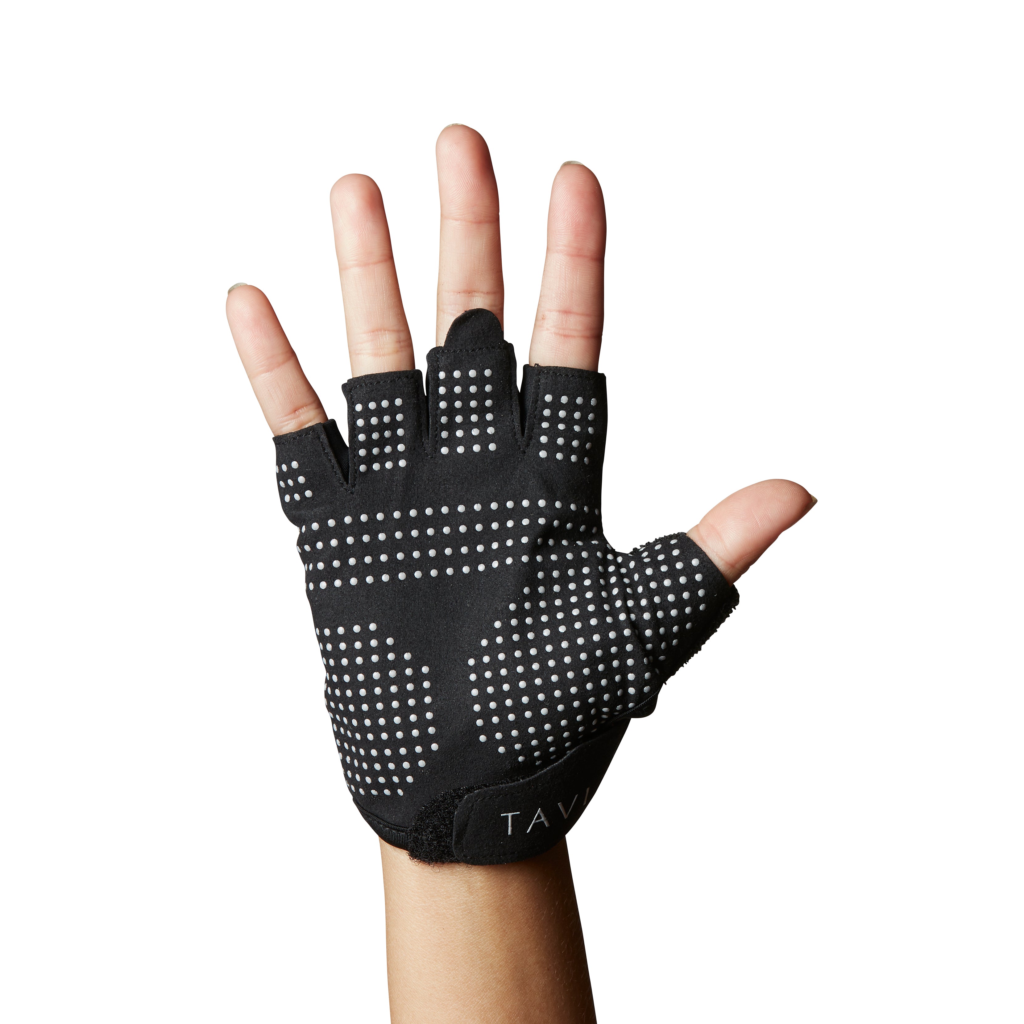 Tavi Noir Half Finger Grip Gloves for Weightlifting, Gym & Workout - Non-Slip Training Gloves for CrossFit, Cycling & Fitness