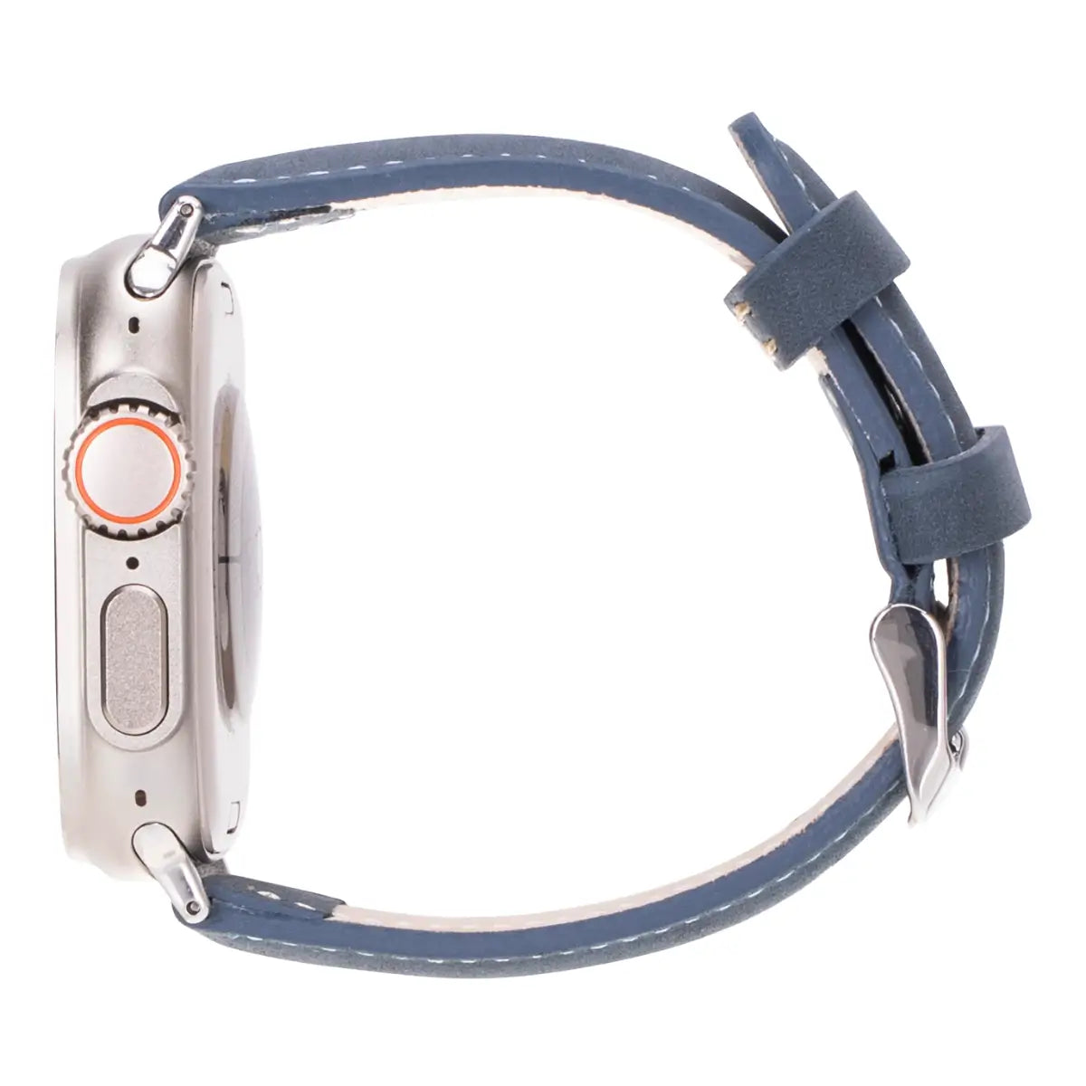 Vintage Blue Distressed Leather Apple Watch Band - Classic & Stylish Replacement Strap for Apple Watch Series 1-9, SE & Ultra - Perfect for Casual, Business & Everyday Wear