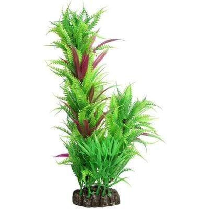 Aqua One Ecoscape Large Green Fern Column 30cm - Artificial Aquatic Plant for Fish Tank Decor | Perfect for Aquascaping, Freshwater Aquariums & Underwater Landscaping