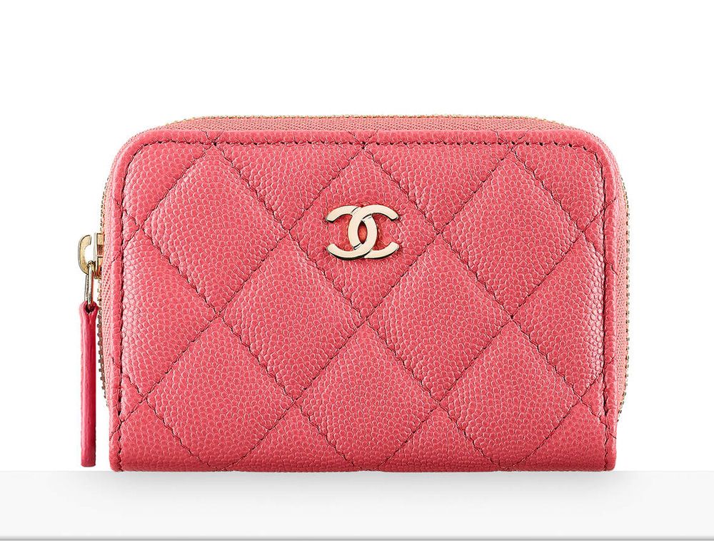 Chanel Classic Zipped Coin Purse Pink - Luxury Leather Wallet for Women | Perfect for Everyday Use, Travel & Gift Giving