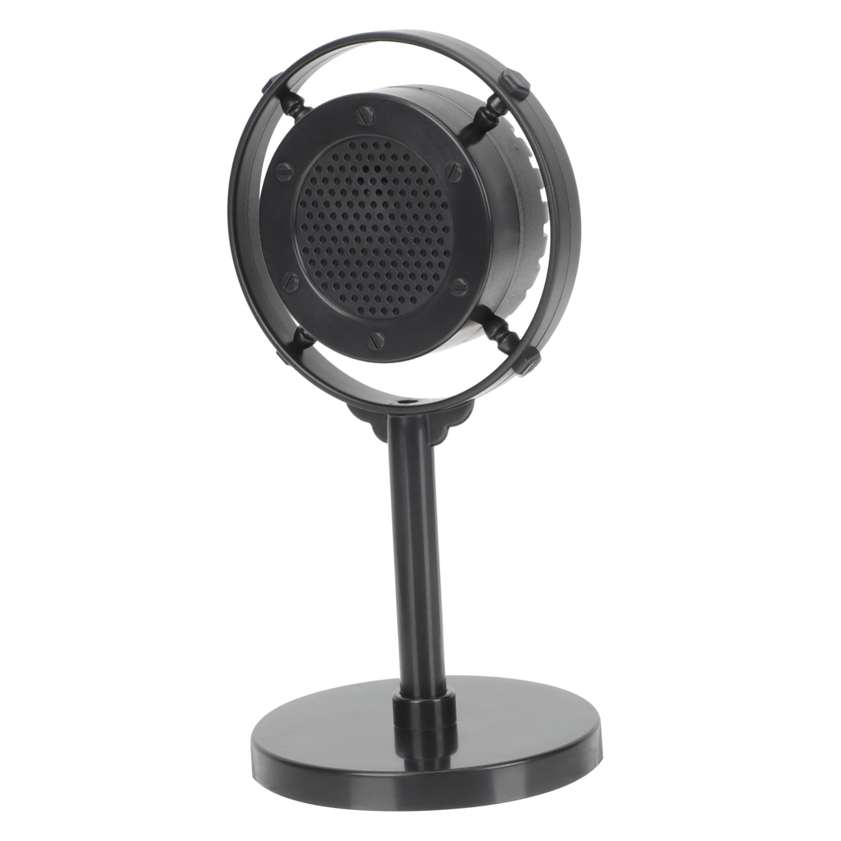 Vintage Retro Home Studio Microphone - Classic Black ABS Karaoke Mic for Singing & Recording | Perfect for Home Studios, Podcasting & Vintage Decor