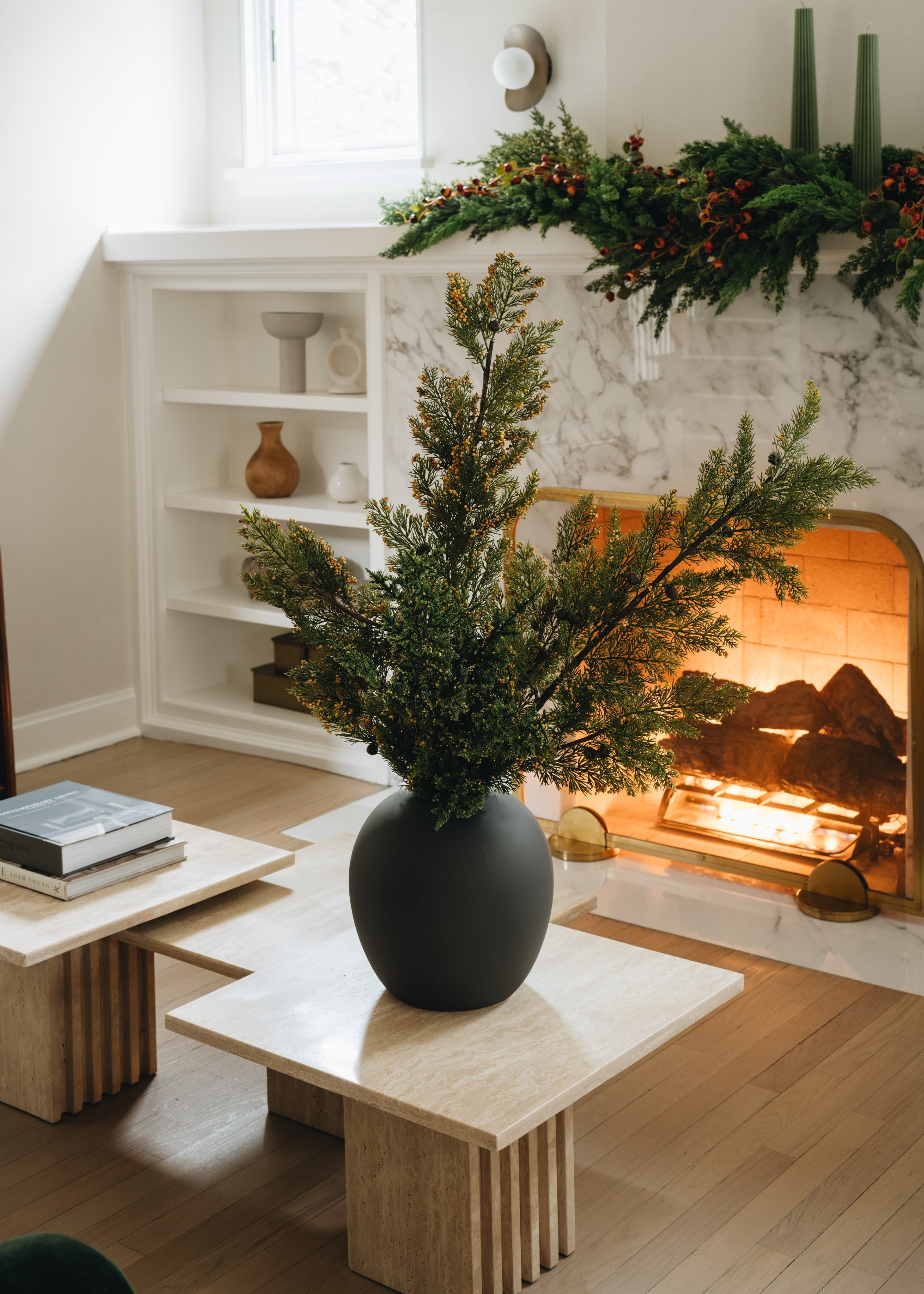 Artificial Evergreen Pine Branch - 37