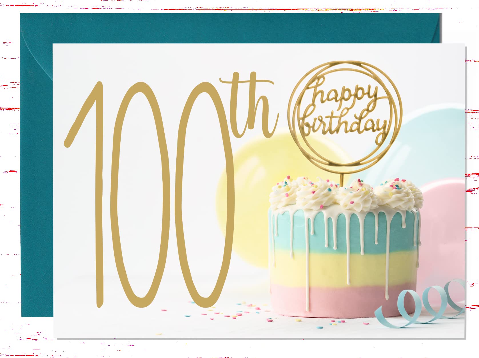 100th Birthday Card for 100 Year Old - Perfect Milestone Gift