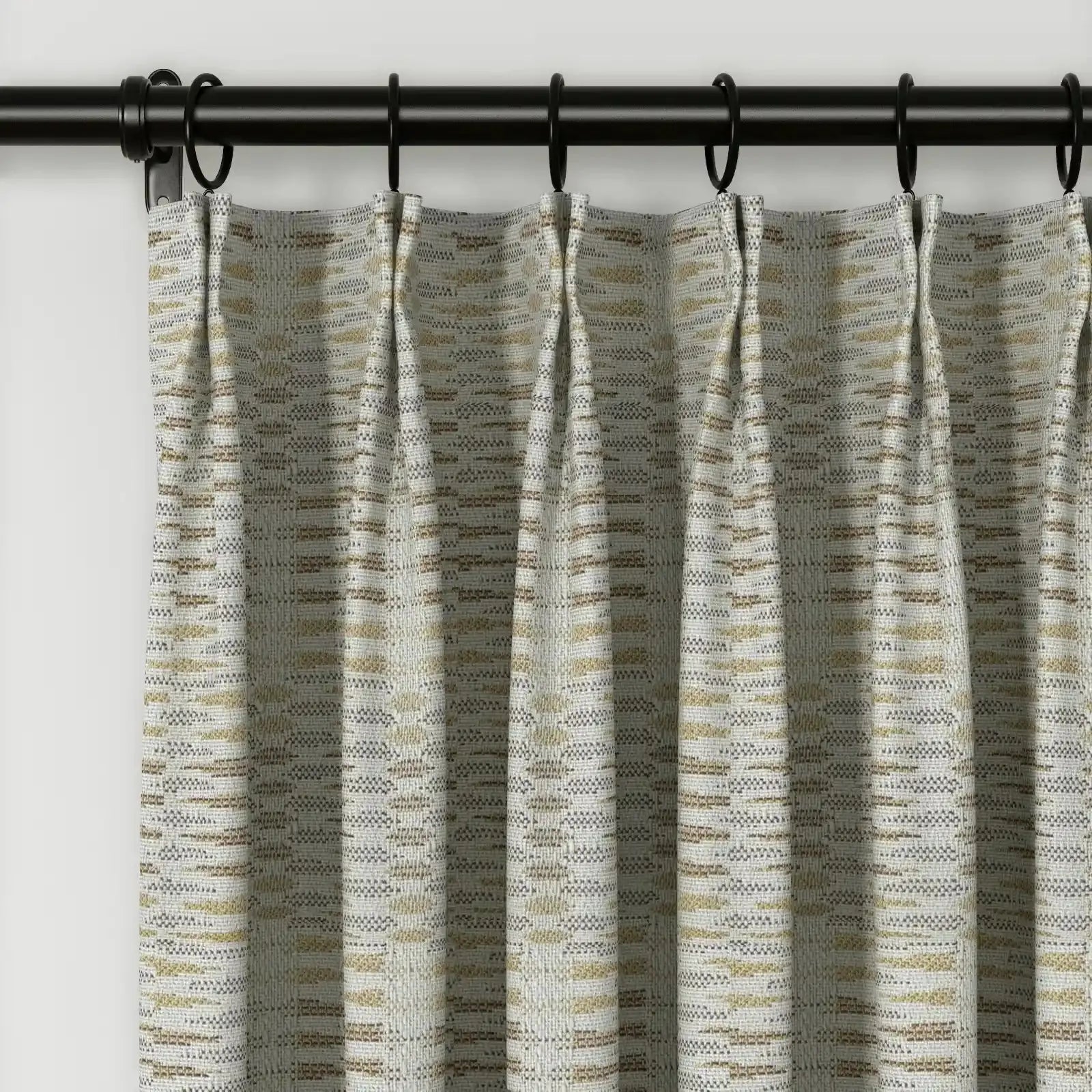 Lydia Swallow Jacquard Pleated Curtains - Elegant Window Treatments for Living Room, Bedroom & Dining Room Decor
