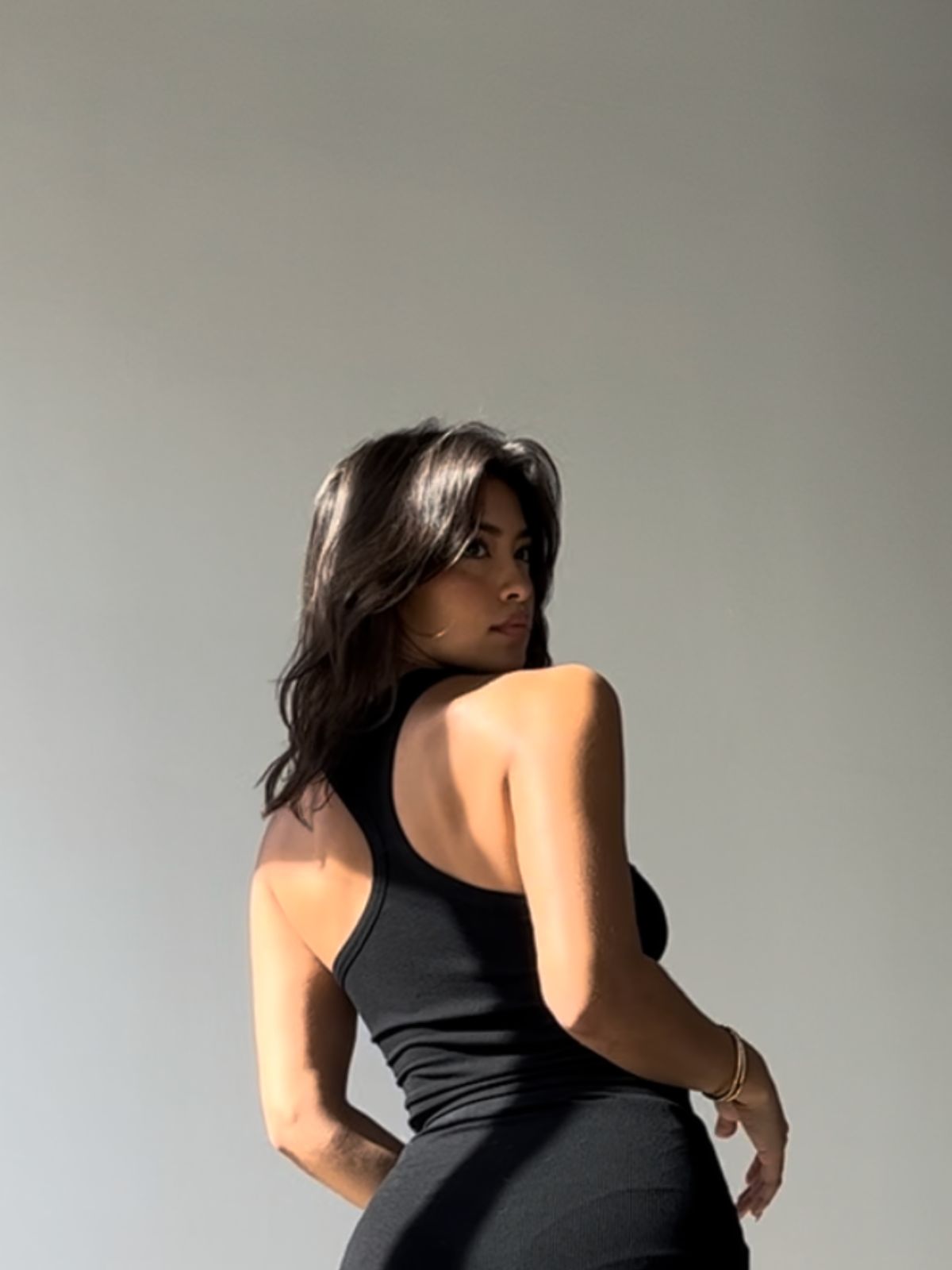 Women's Racerback Tank Top - Breathable Workout Shirt for Yoga, Running & Gym - Jet Black