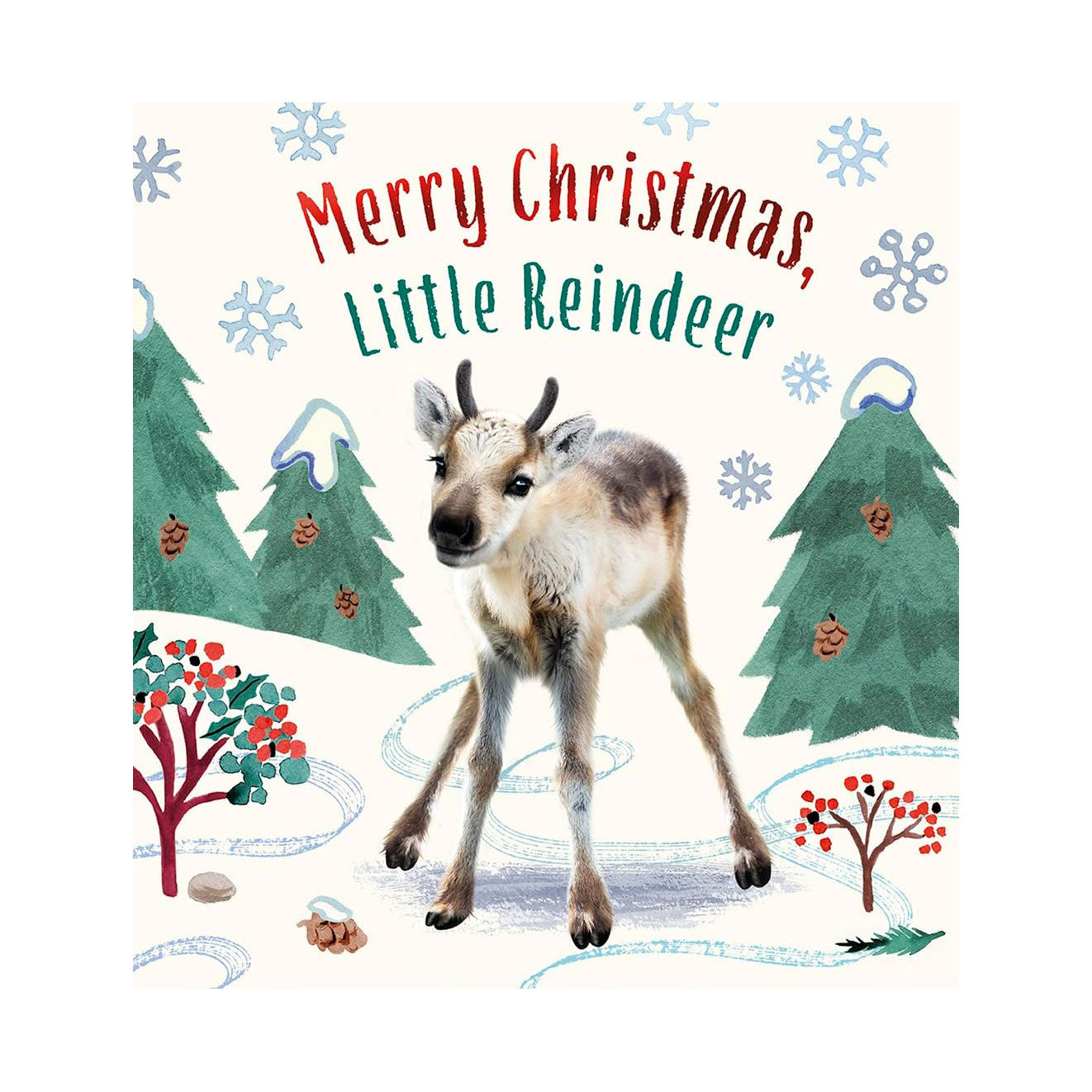 Merry Christmas Little Reindeer - Festive Holiday Decorations for Home, Office & Christmas Tree Ornaments