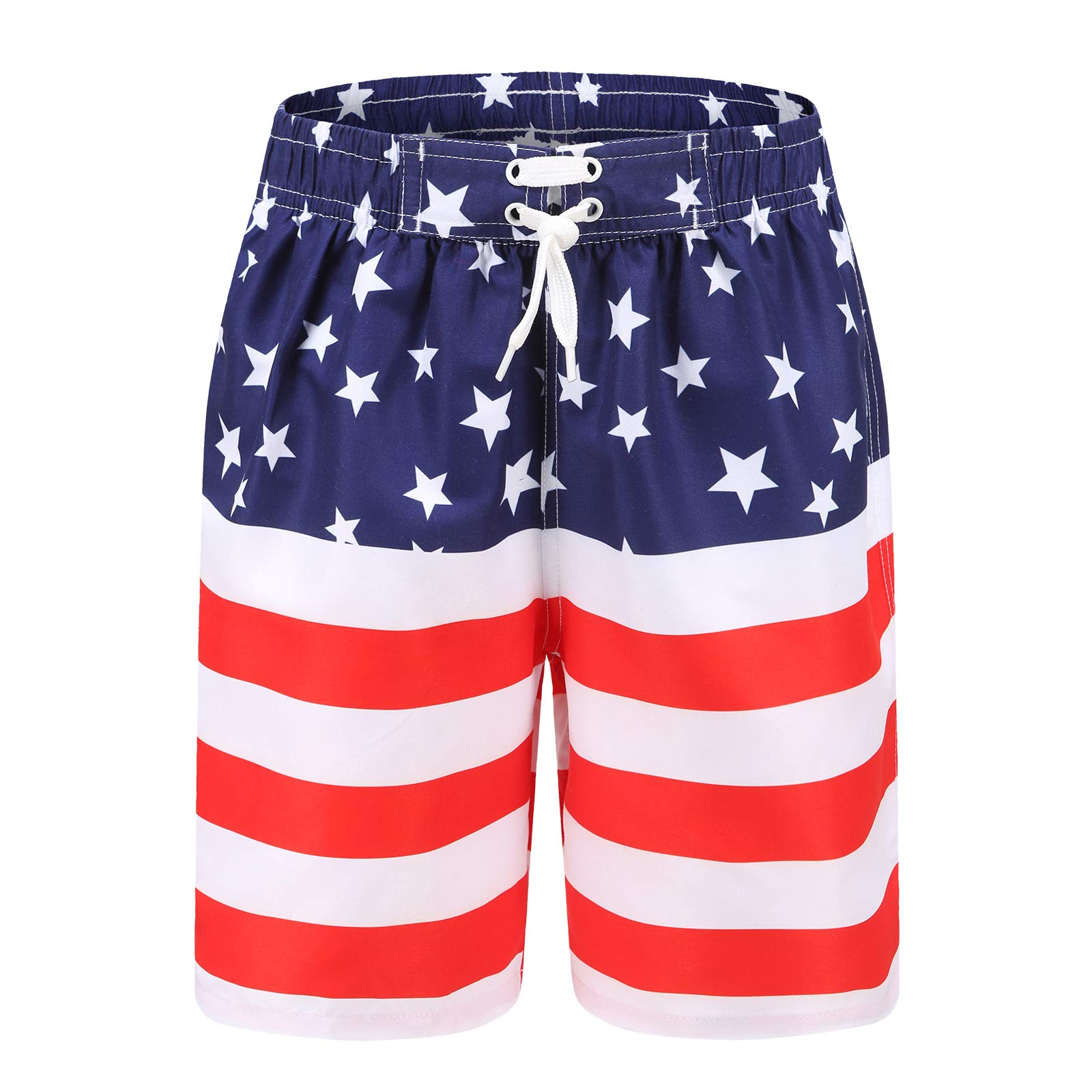 HowJoJo Boys' Dinosaur Swim Trunks - Quick Dry 3D Printed Swim Shorts with UPF 50+ Sun Protection - Perfect for Beach, Pool & Summer Water Activities