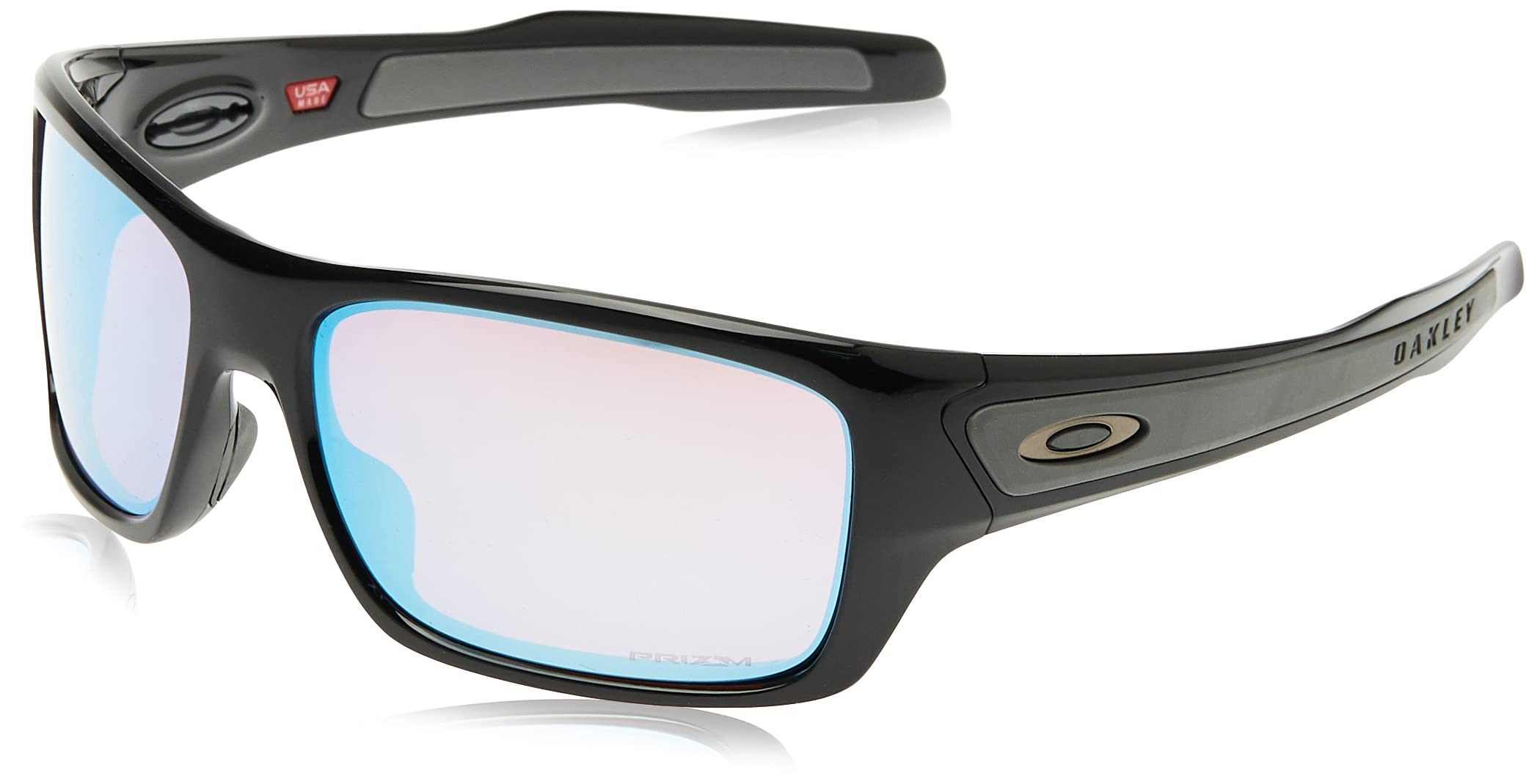 Oakley Men's Oo9263 Turbine Rectangular Polarized Sunglasses - UV Protection, Lightweight Frame for Running, Driving & Outdoor Sports