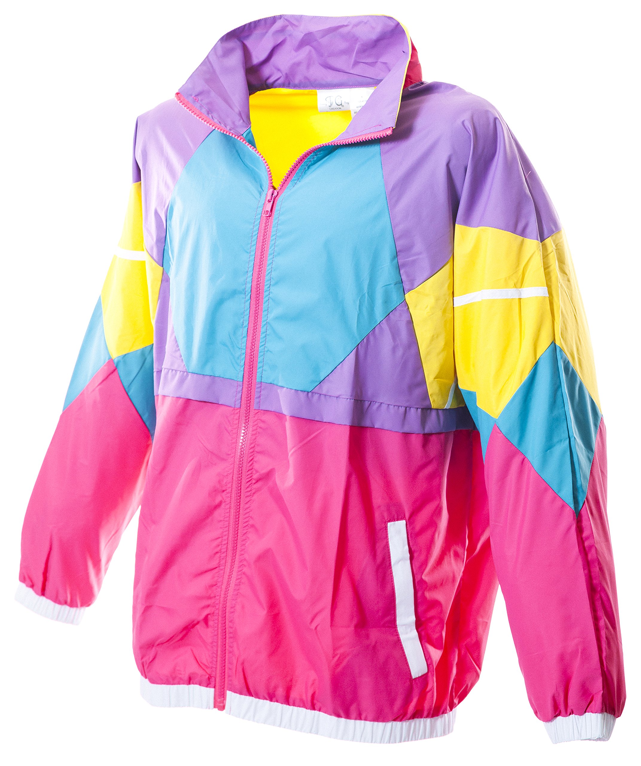 Vintage 80s & 90s Retro Windbreaker Jacket - Funny Guy Mugs Collection | Trendy Throwback Outerwear for Men & Women | Perfect for Casual Wear, Street Fashion & Retro Parties