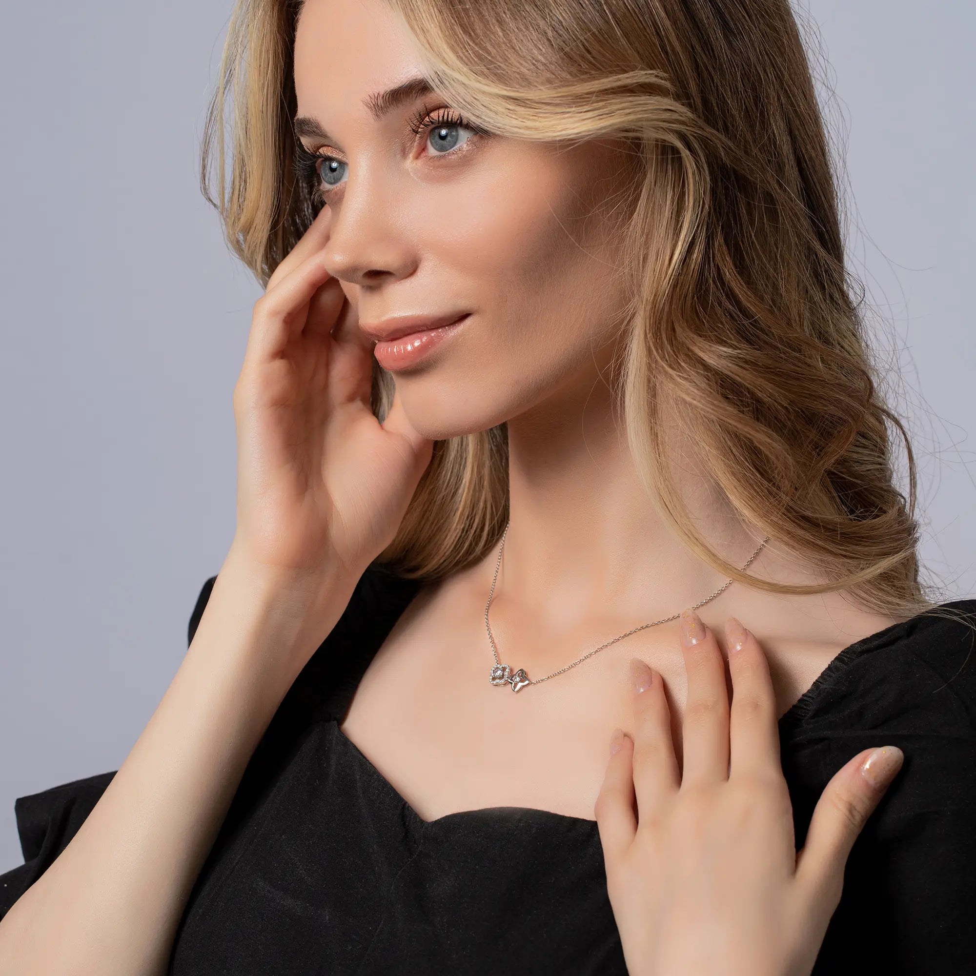 Clover Necklace - Lucky Four Leaf Clover Pendant Jewelry for Women | Elegant Gift for Birthday, Anniversary & Everyday Wear