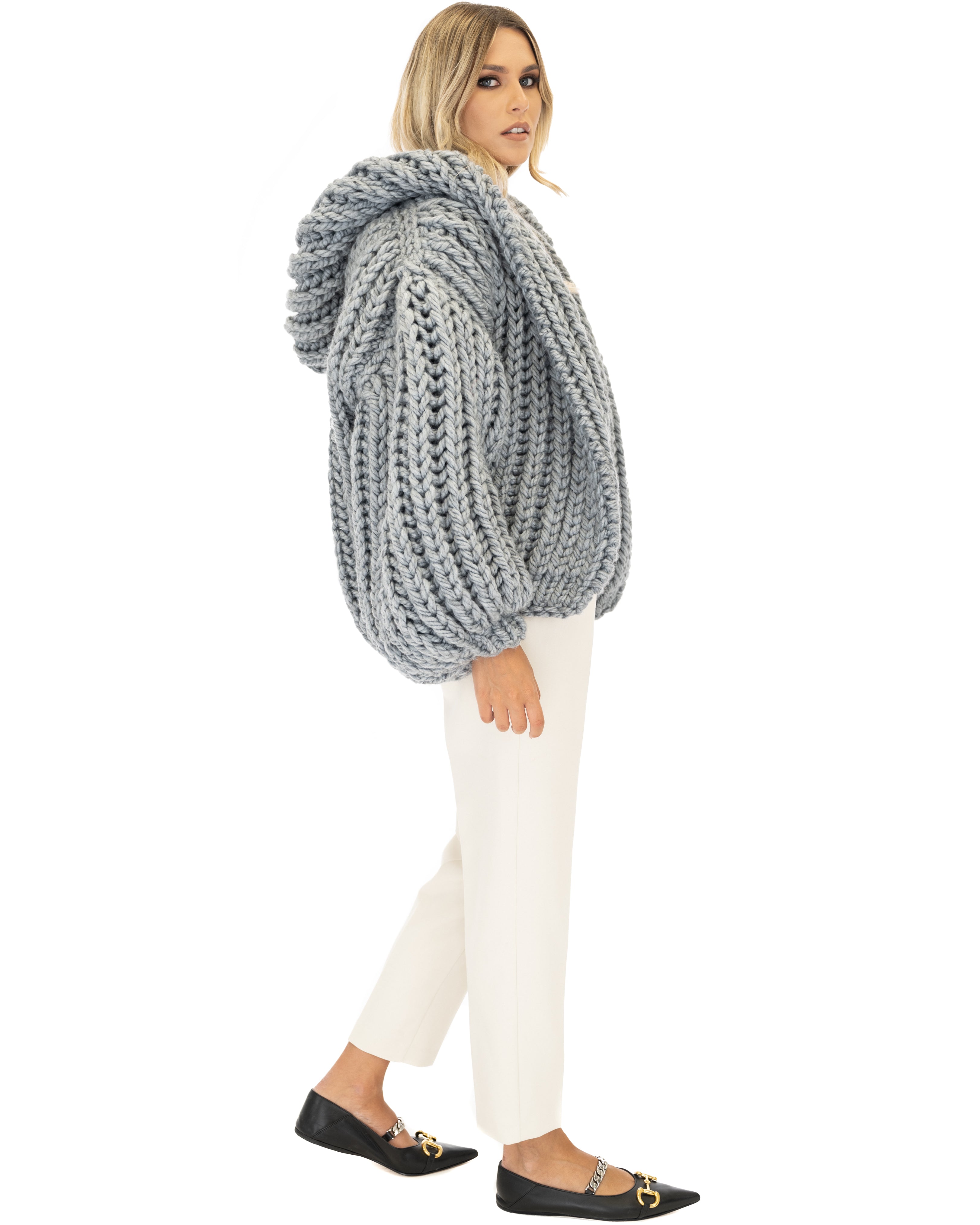 Stylish Hooded Chunky Cardigan for Women - Cozy Oversized Knit Sweater | Perfect for Fall, Winter & Casual Outfits