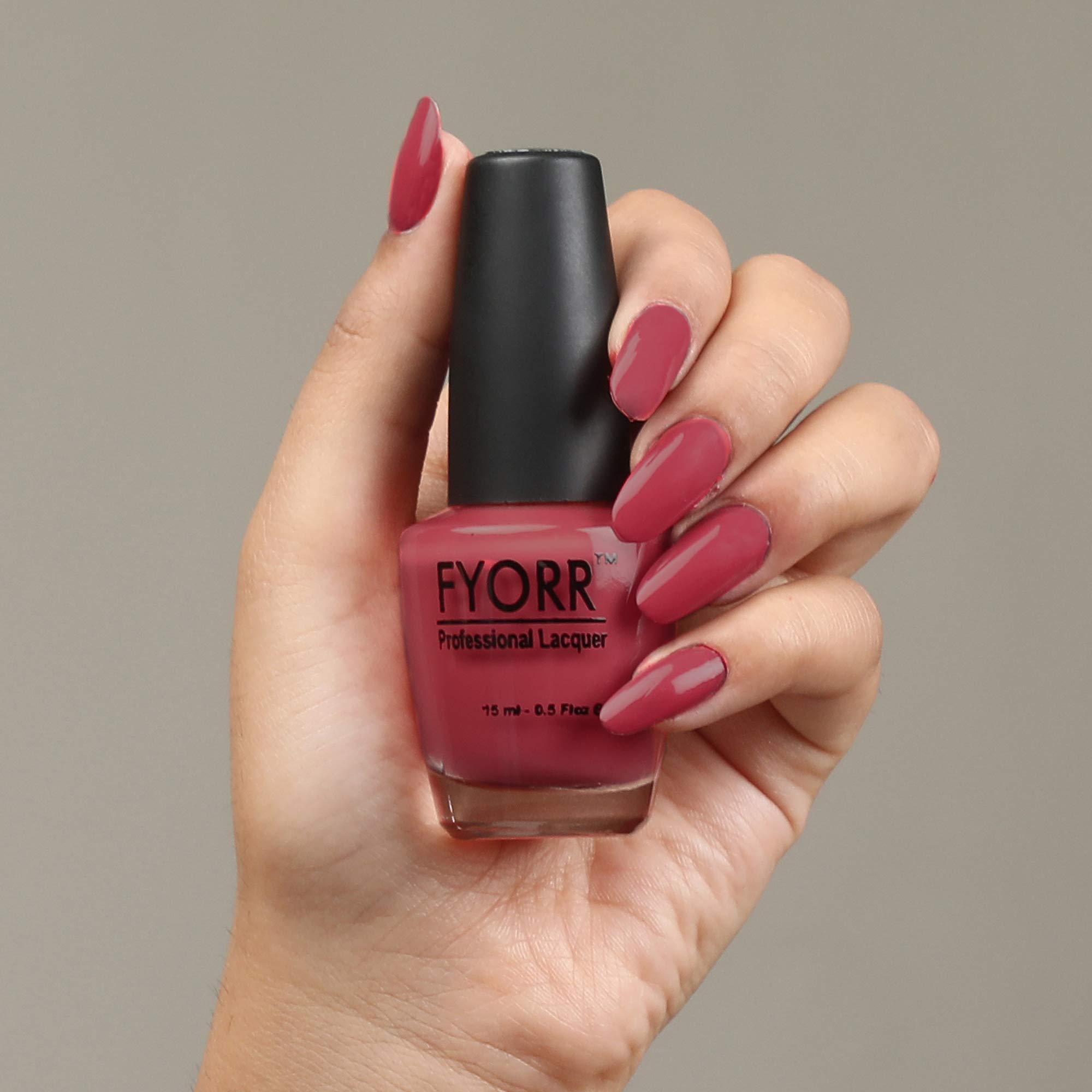 FYORR Red Hot Chic Matte Nail Polish - Long Lasting, Smooth Finish Nail Enamel (15ml) - Perfect for Parties, Weddings & Everyday Wear