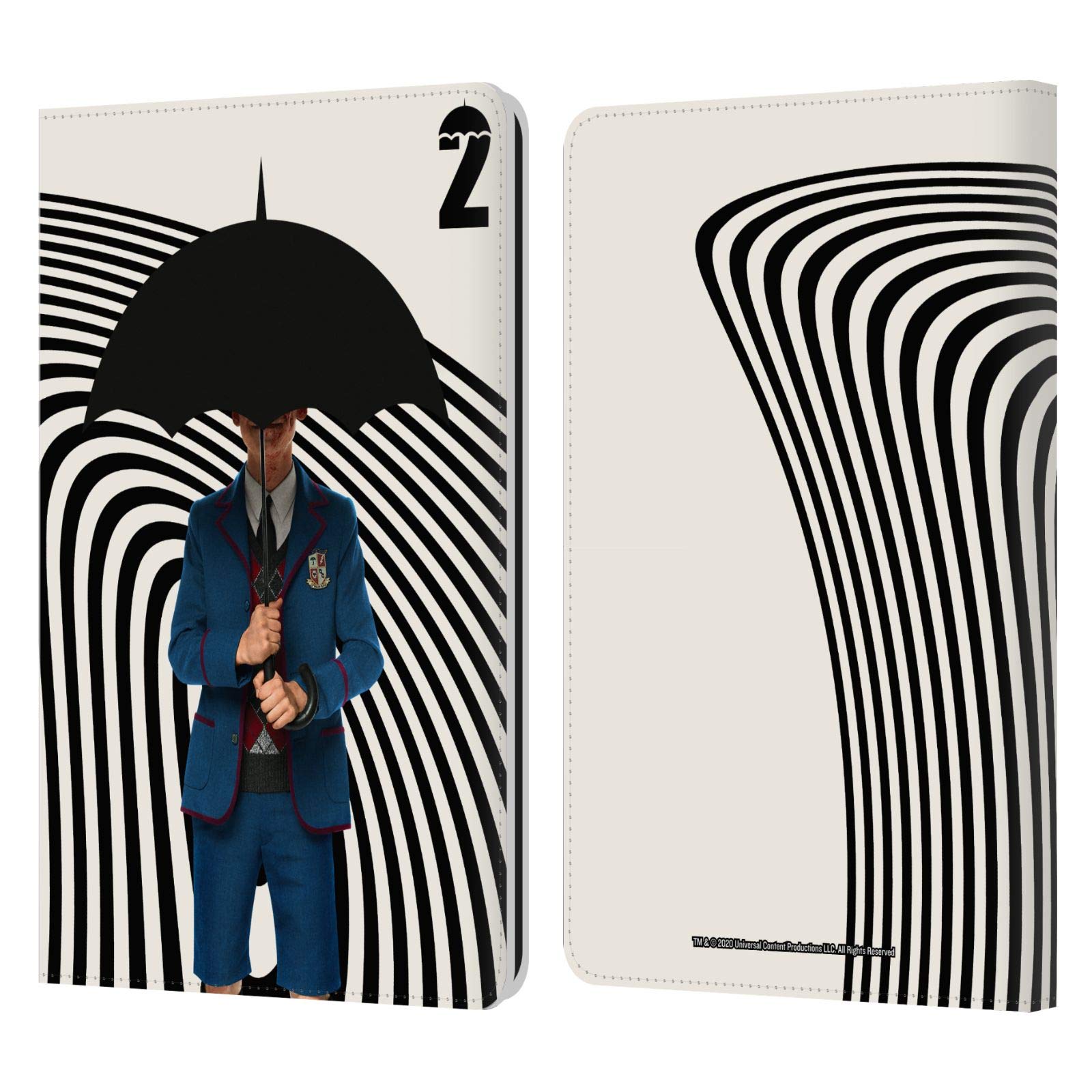 Officially Licensed The Umbrella Academy Number Five Season 2 Kindle Case - Premium Leather Book Wallet Cover Compatible with Kindle Paperwhite 1/2/3 - Perfect for Book Lovers & TV Show Fans