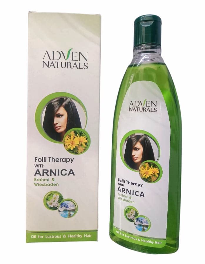 Adven Naturals Arnica Brahmi & Wiesbaden Herbal Oil 100ml - Pack of 3 | Natural Pain Relief & Muscle Relaxant | Perfect for Massage, Aches & Joint Care
