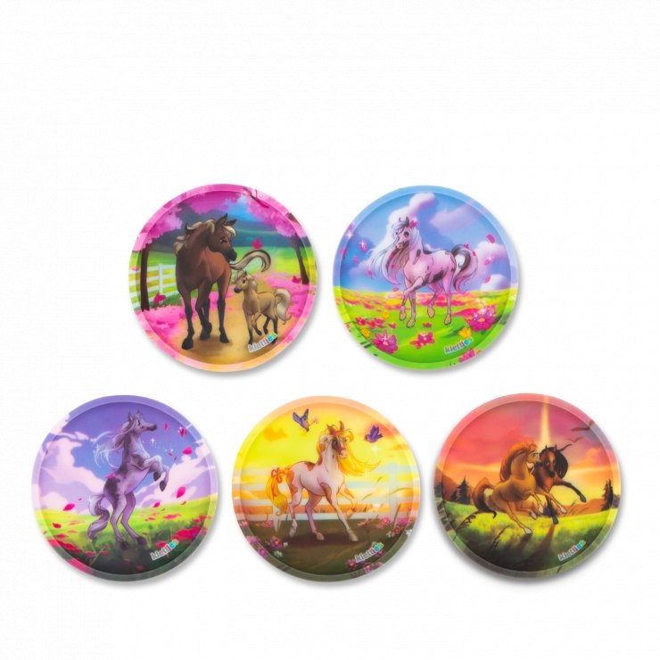 ergobag Klettie 5-Piece Backpack Set for Kids - Matte Pony Farm Design, Durable School Backpack with Adjustable Straps | Perfect for Preschool, Kindergarten & Daycare Use