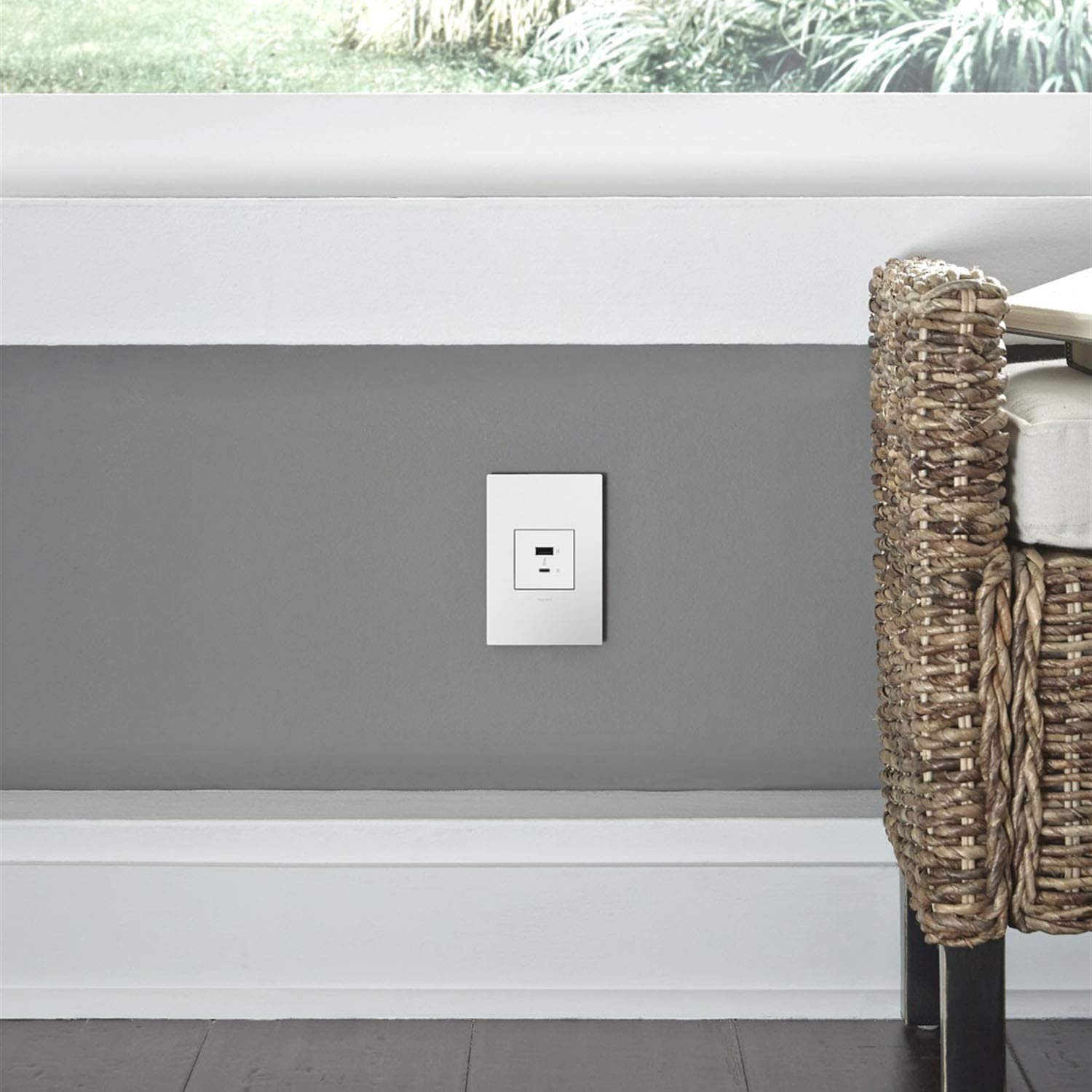 4-Pack White Full-Size Fast-Charging AC USB Outlets - ARUSB2AC6W4 - Perfect for Home, Office & Hotel Room Charging Stations