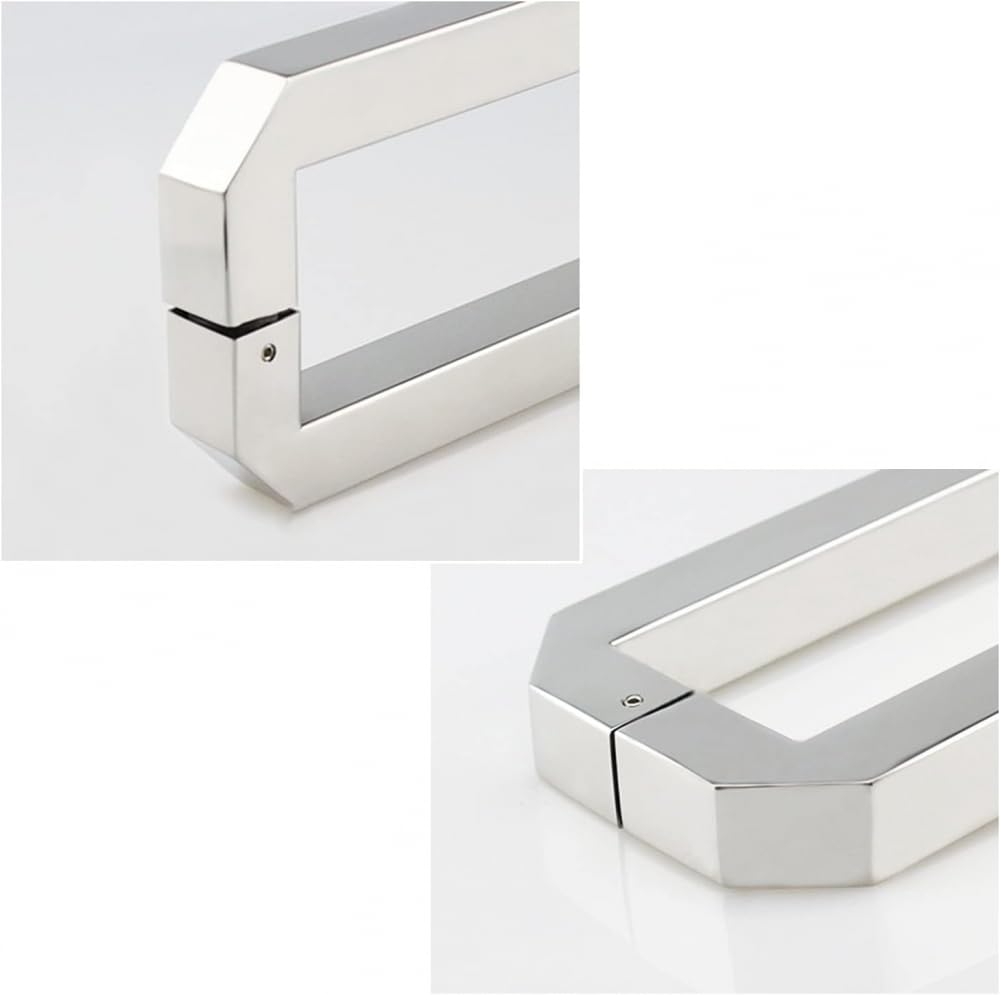 Stainless Steel Shower Door Handle for Glass Doors - 450mm Sliding Bathroom Hardware Accessory - Perfect for Modern Home & Hotel Bathroom Renovations