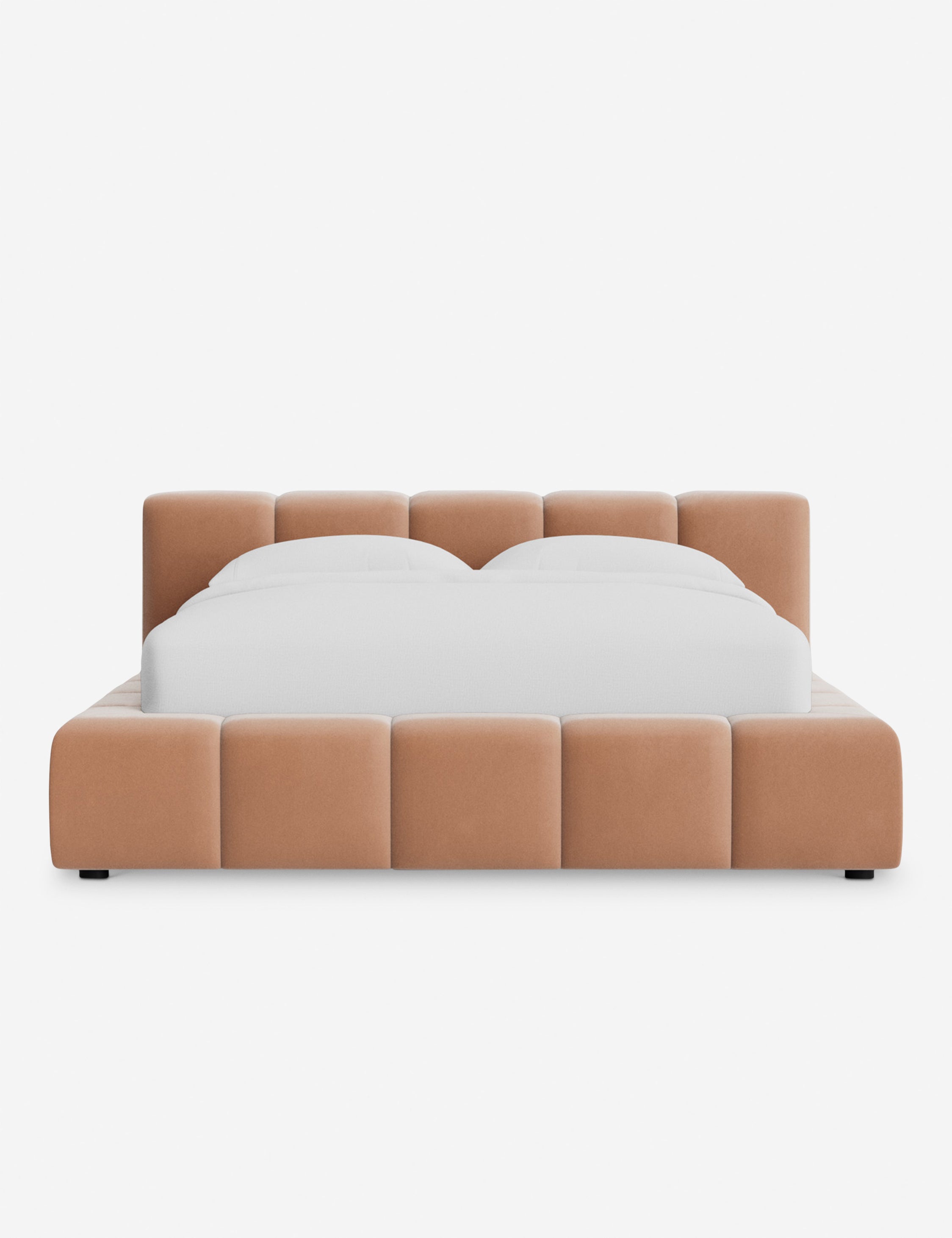 Cambry Platform Bed Frame - Modern Minimalist Wooden Bed with Headboard - Perfect for Bedroom, Guest Room & Small Spaces