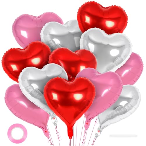 Red Pink and Silver