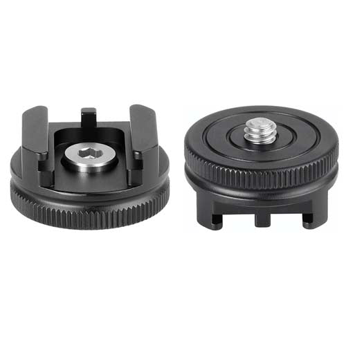 Promaster 1/4 20 Cold Shoe Mount Adapter - Universal Camera Flash Bracket for DSLR, Mirrorless & Video Cameras - Perfect for Photography, Videography & Studio Lighting Setups